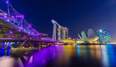 滨海湾金沙酒店、新加坡夜景                                                                                                                                                                                                                                                                                                                                  