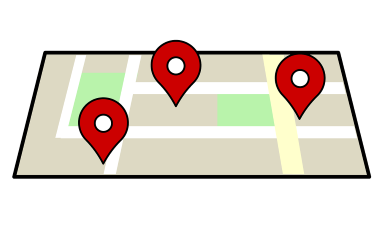 Location, map, symbol, navigation, destination, street