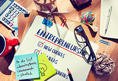 Entrepreneurship, start business, notebook, checklist, calculator